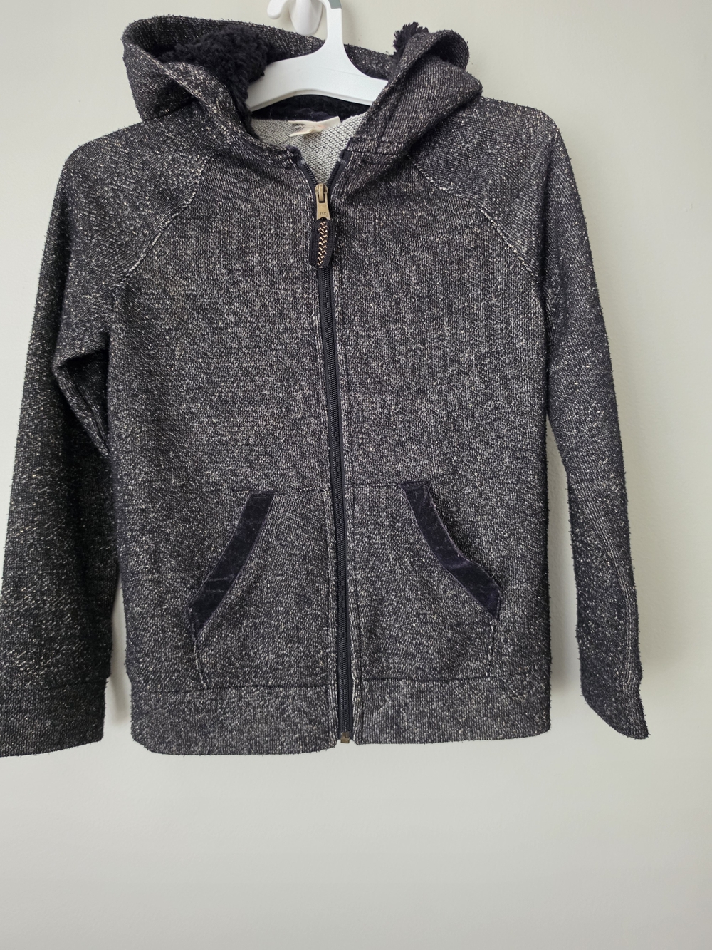 Cat & Jack Kids Charcoal Heather Zip Hoodie